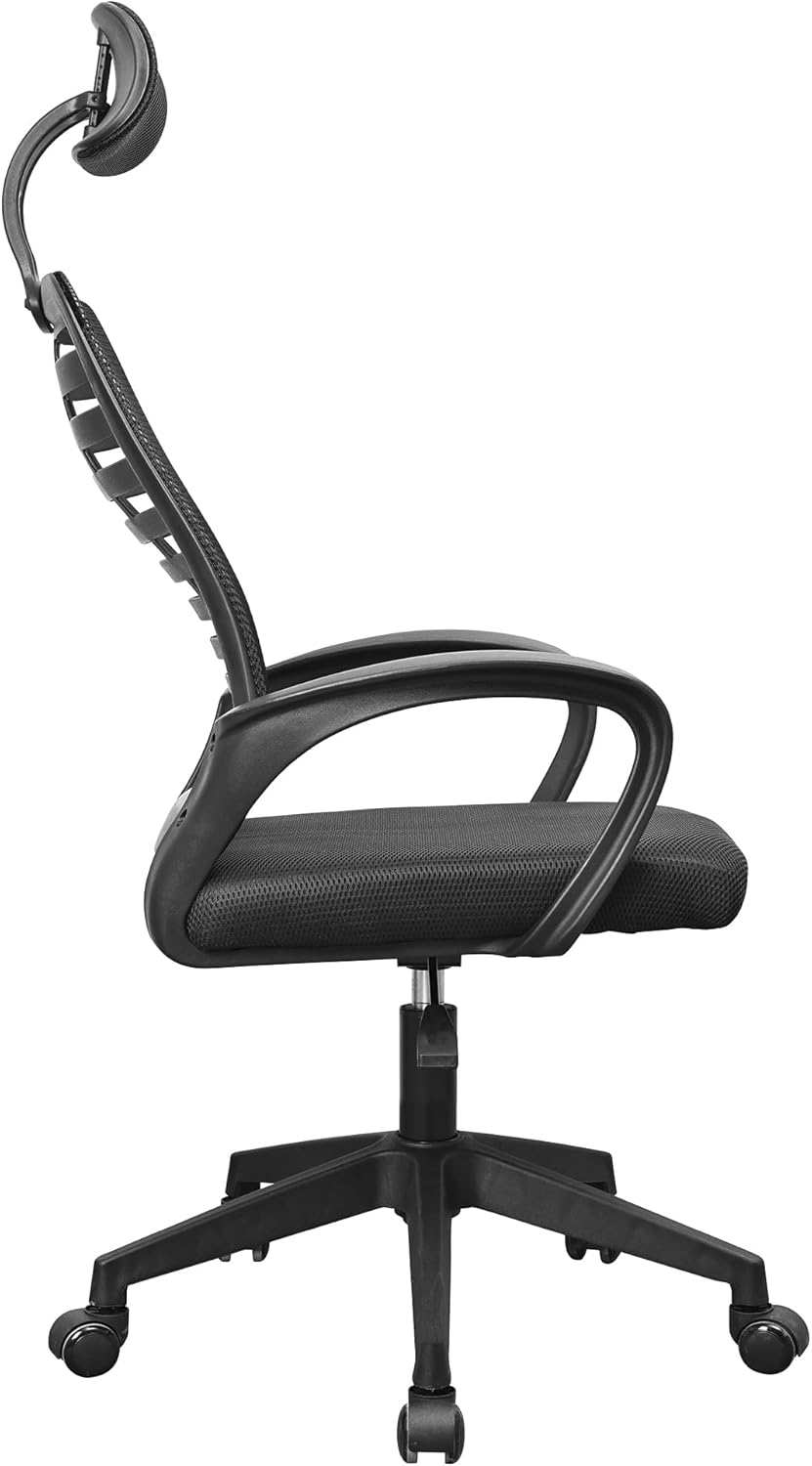 Mars Gaming MGC-ERGOB, cadeira de jogos ergonómica, assento e encosto de malha respirável, encosto de cabeça regulável, altura ajustável entre 110,5 e 120,5 cm, sistema de equilíbrio de 3° a 18°