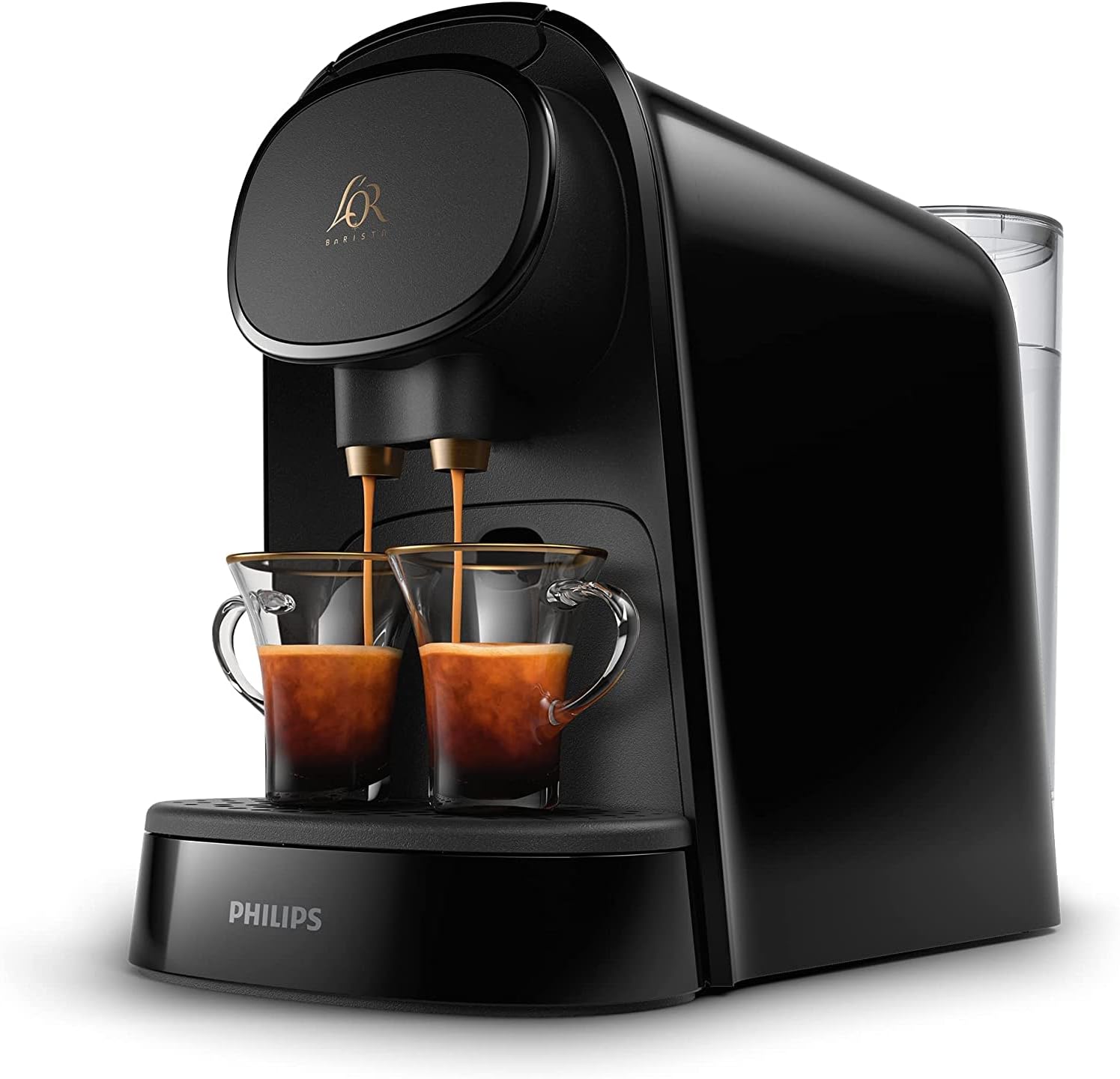 Philips L'OR LM8012/60 Barista Máquina de café com 19 bar de pressão, compatibilidade para cápsulas simples e duplas e tanque de 1l, em preto