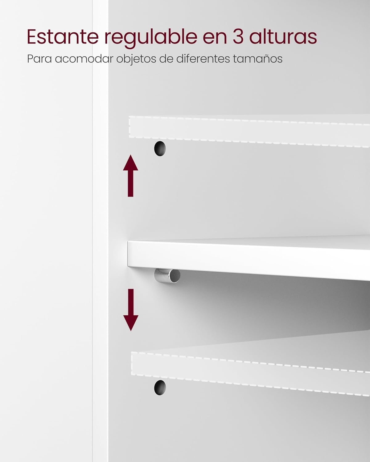 VASAGLE Móveis de lavatório baixo, armário de casa de banho, 3 gavetas, 2 compartimentos atrás da porta, adequado para lavatórios com pedestal, com pés, 30 x 70 x 64 cm, branca nuvem BBK504W01