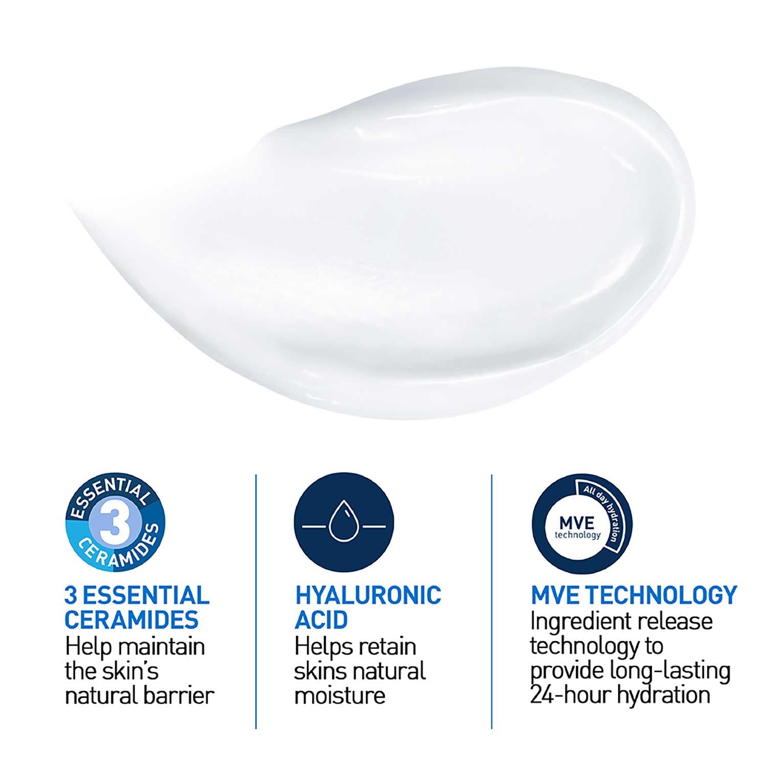 CeraVe Creme Hidratante para Rosto e Corpo, Ideal para Peles Secas a Muito Secas, Hidrata e Restaura a Barreira da Pele, Enriquecido com Ceramidas Essenciais e Ácido Hialurónico, 454 ml