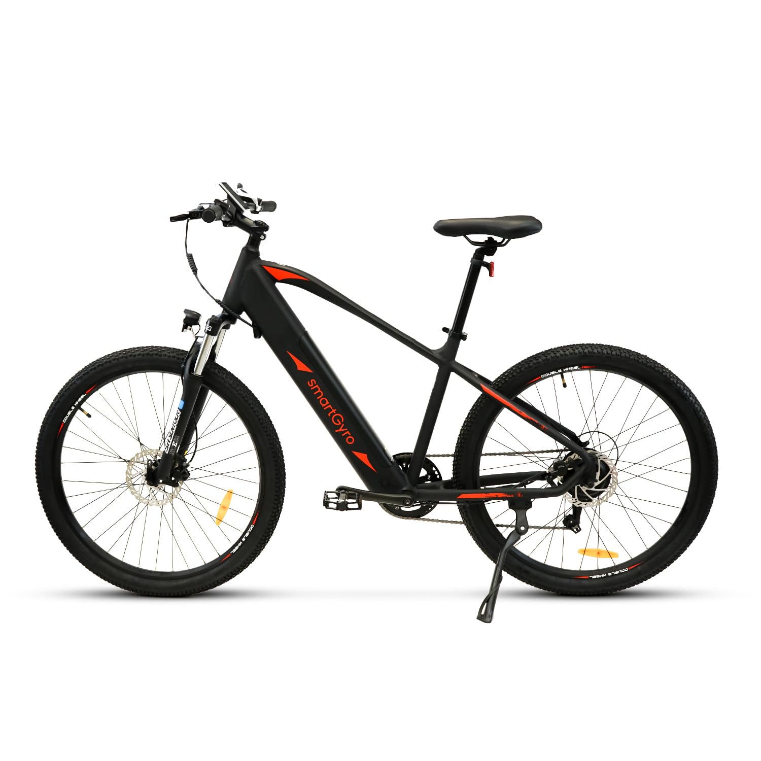 SMARTGYRO eBike Sunset Titanium Bicicleta elétrica urbana, travões de disco, 6 velocidades Shimano, rodas de 27,5 polegadas, bateria de lítio 36 V de 10 Ah, motor sem fios de 250 W, autonomia até 60