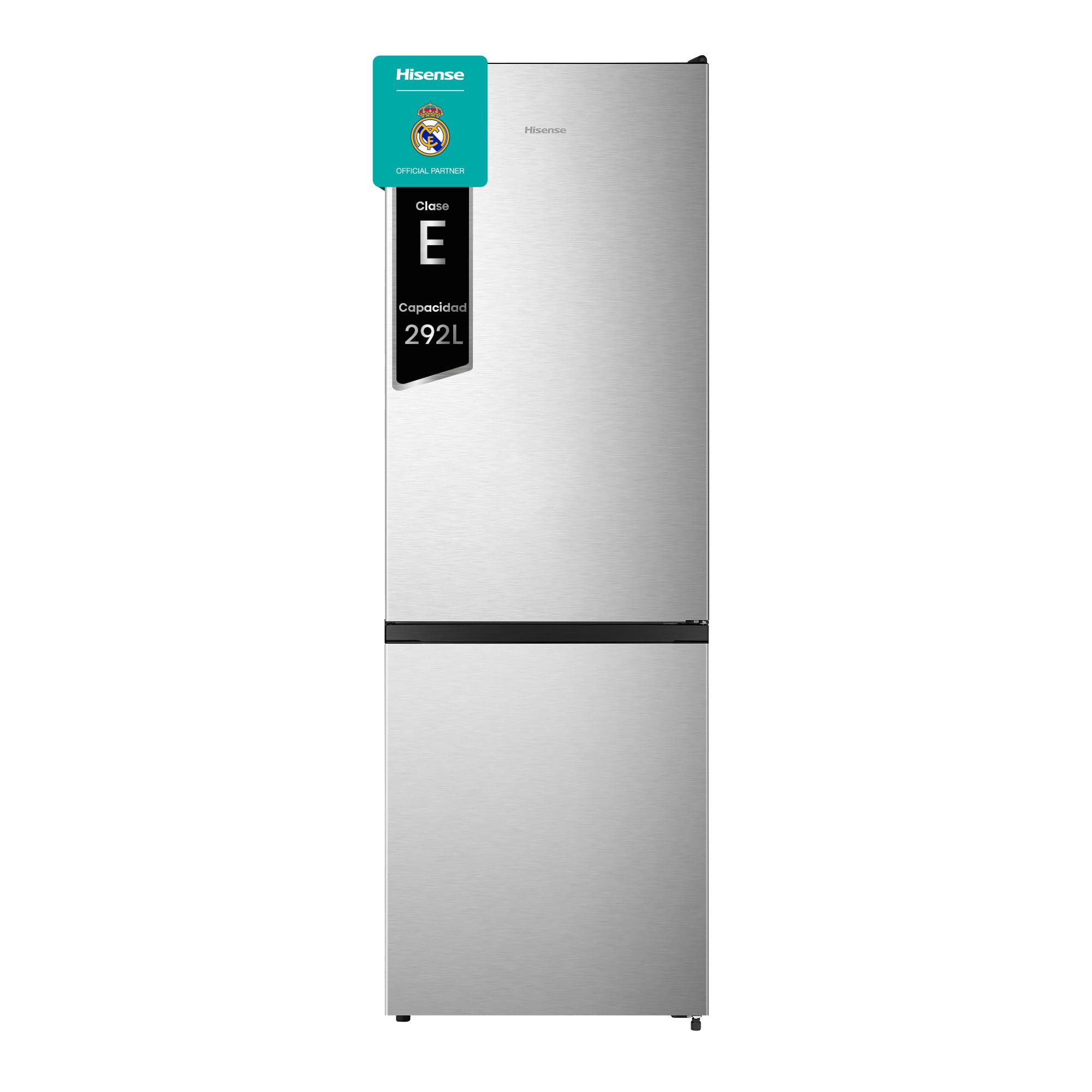Hisense RB343D4CWE Frigoríficos Combi, 269 L, classe E, 55 cm x 180 cm, abertura de portas de 90º, porta reversível, gavetas frutas e legumes, iluminação LED, varanda de grande capacidade, branco