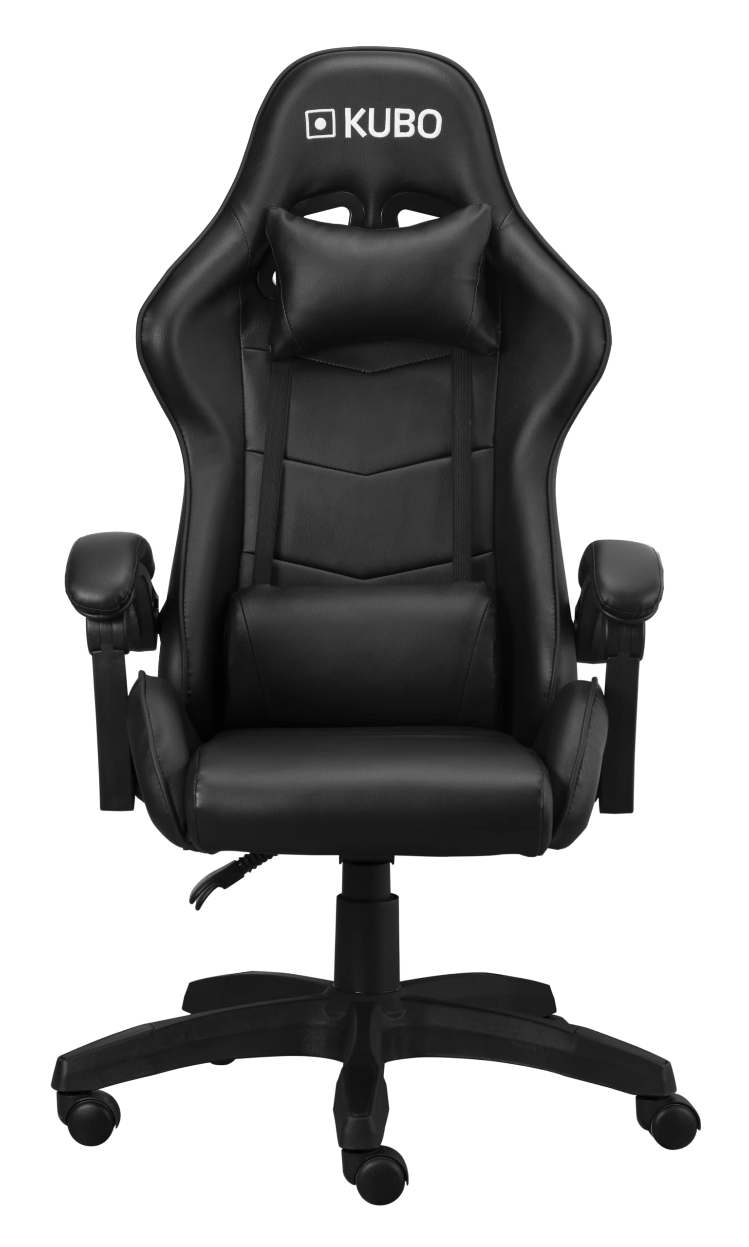 KUBO - Cadeira Gamer - ergonômica - encosto de cabeça - Elevação de gás nível 4 - Máximo conforto - Cor: Azul - Peso máximo de até 130 kg