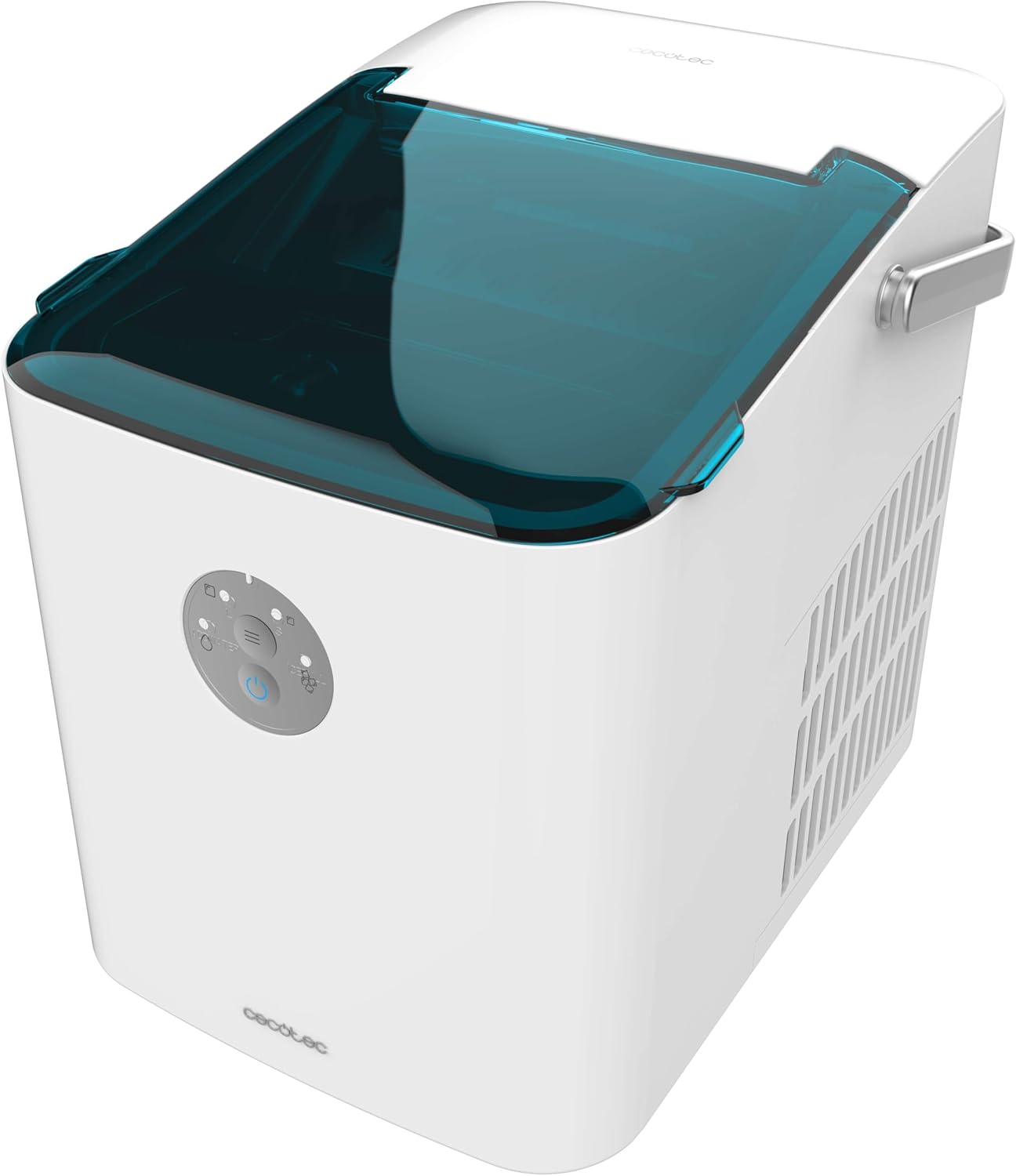 Cecotec Máquina de fazer gelo com janela, Ice Maker, Chillin' Ice 1200 Go 120 W, capacidade de produção diária de 12 kg, gelo em 6-8 minutos, 2 tamanhos de cubos, controlo simples