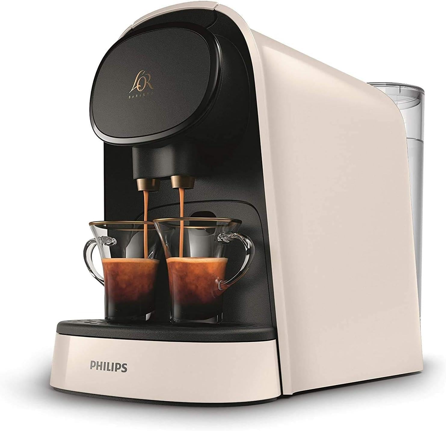 Philips L'OR LM8012/60 Barista Máquina de café com 19 bar de pressão, compatibilidade para cápsulas simples e duplas e tanque de 1l, em preto