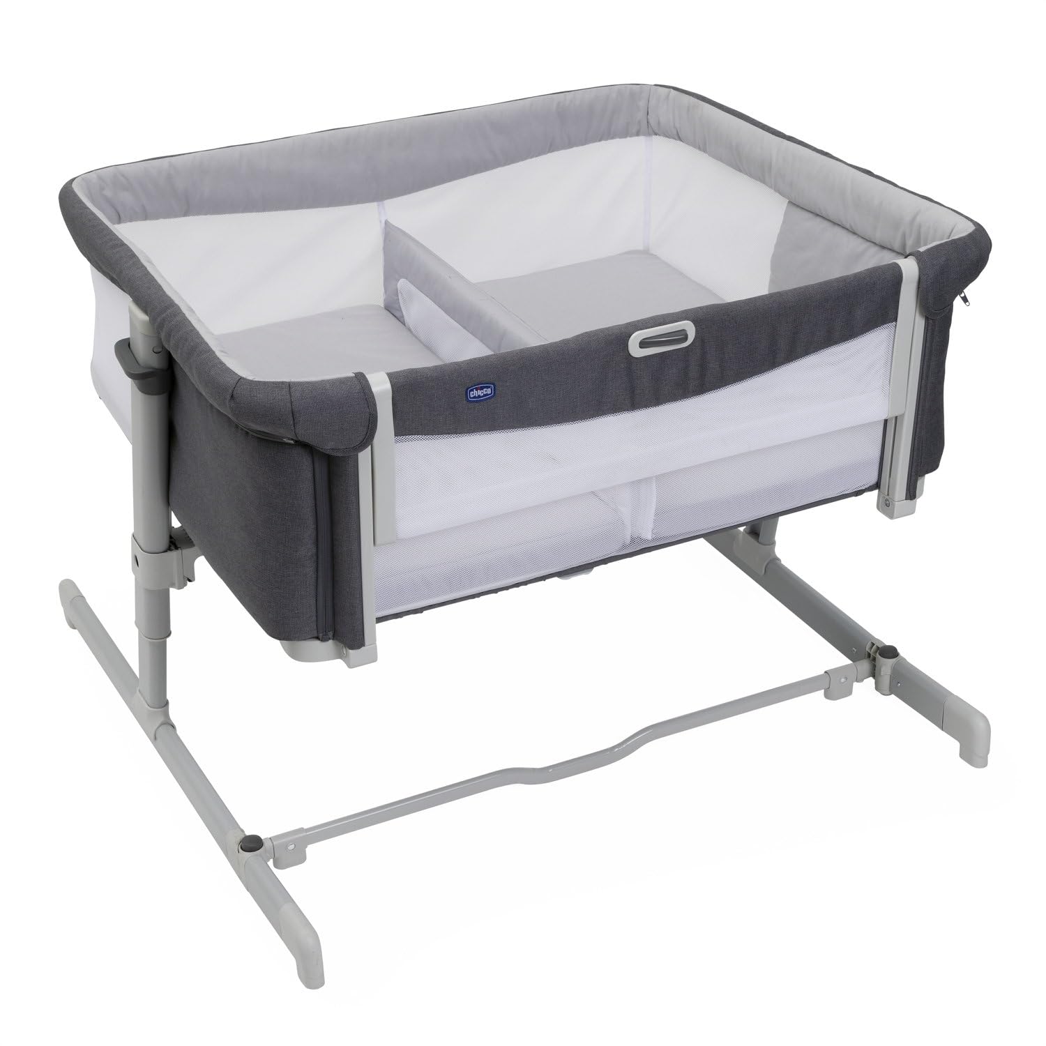 Chicco Next2Me Essential Cuna para Recién Nacido, Sostenible, Compatible con Diferentes Camas, Altura Ajustable, Inclinable, Buena Circulación de Aire, Colchón y Bolsa Incluidos, Color: Dune Re_lux