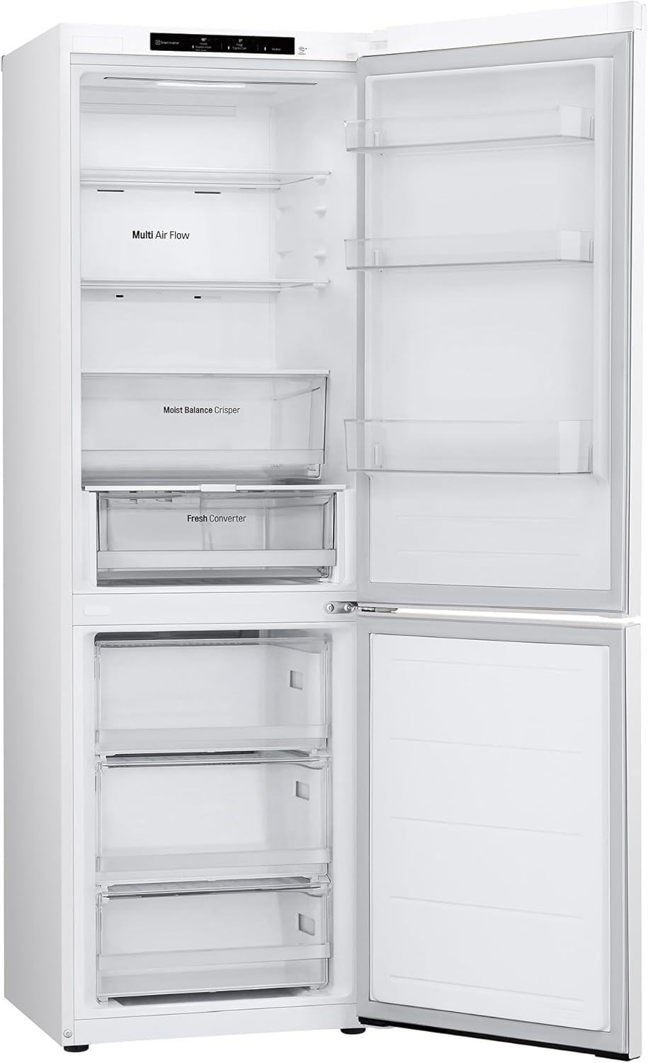 LG GBV3100DSW - Friforífico Combi Door Cooling+, 1.86m, Total No Frost, Clasificación D, Capacidad de 374l, Serie 300, Blanco