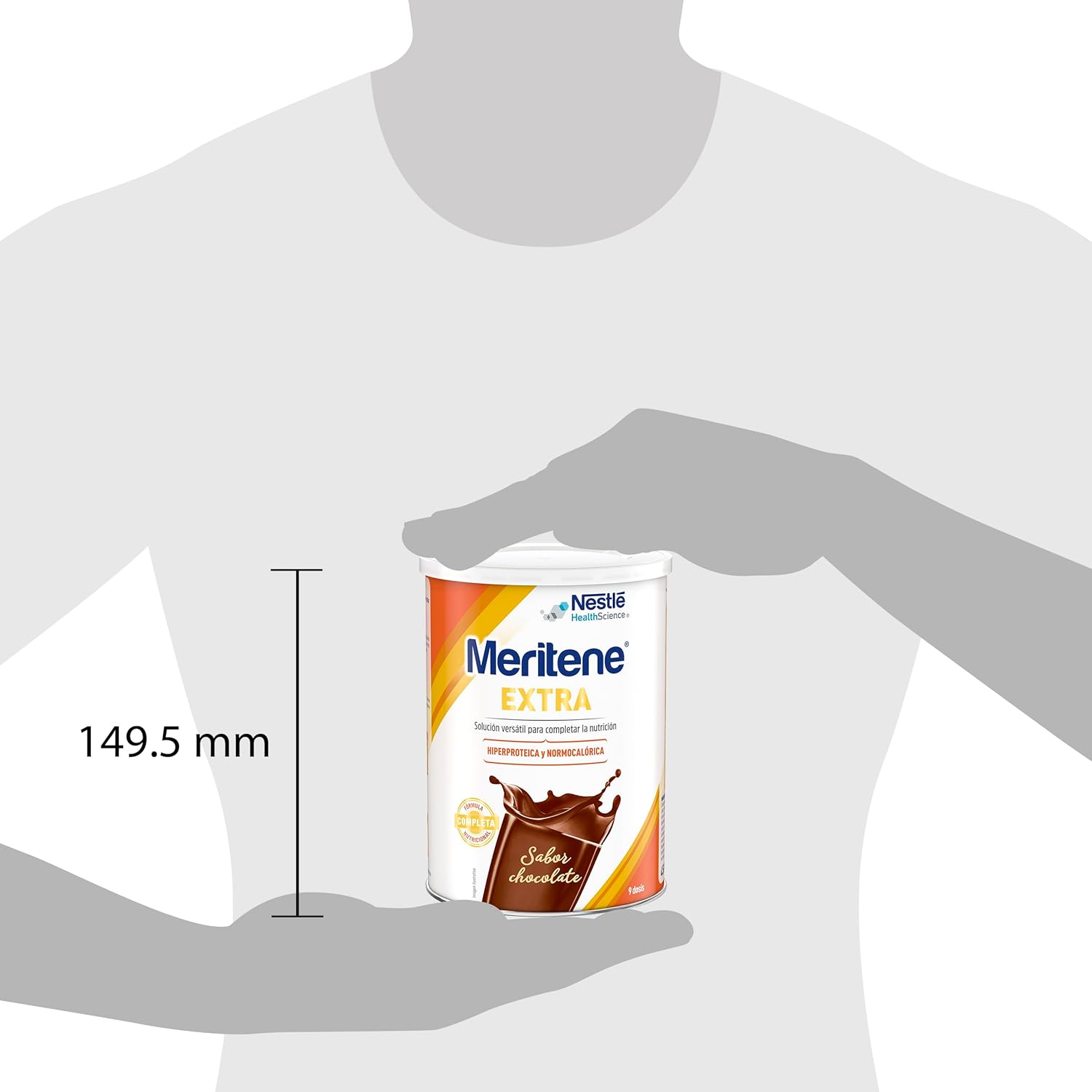 Meritene | Extra Chocolate | Suplemento Proteico y Calórico para Pacientes con Requerimientos Especiales | Formato Polvo | 450 g