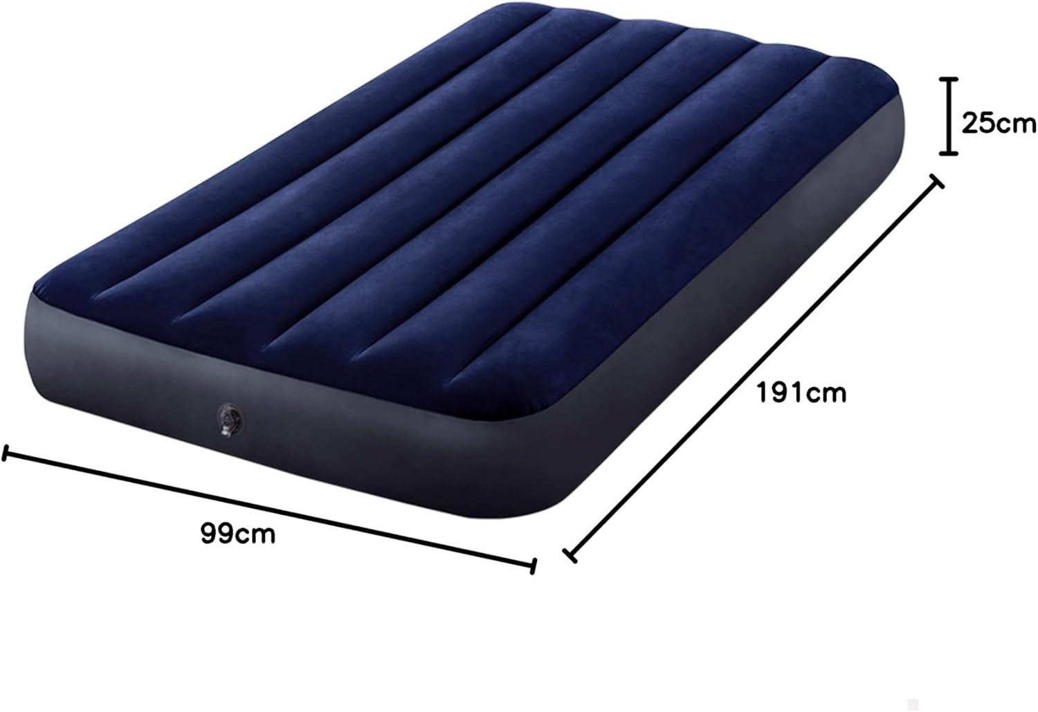 Intex Colchão insuflável Dura-Beam, cama de ar insuflável para campismo cor azul, campismo