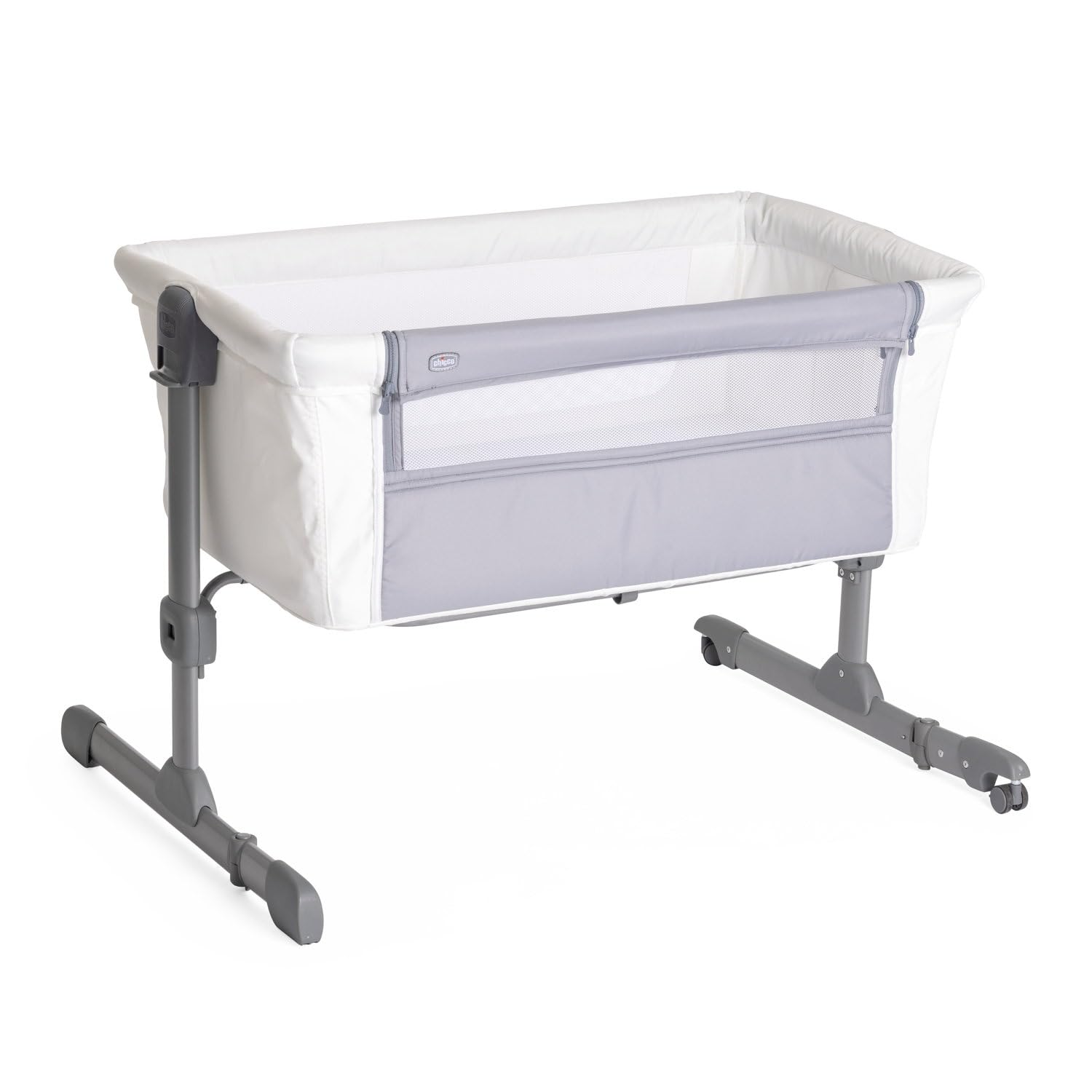 Chicco Next2Me Essential Cuna para Recién Nacido, Sostenible, Compatible con Diferentes Camas, Altura Ajustable, Inclinable, Buena Circulación de Aire, Colchón y Bolsa Incluidos, Color: Dune Re_lux