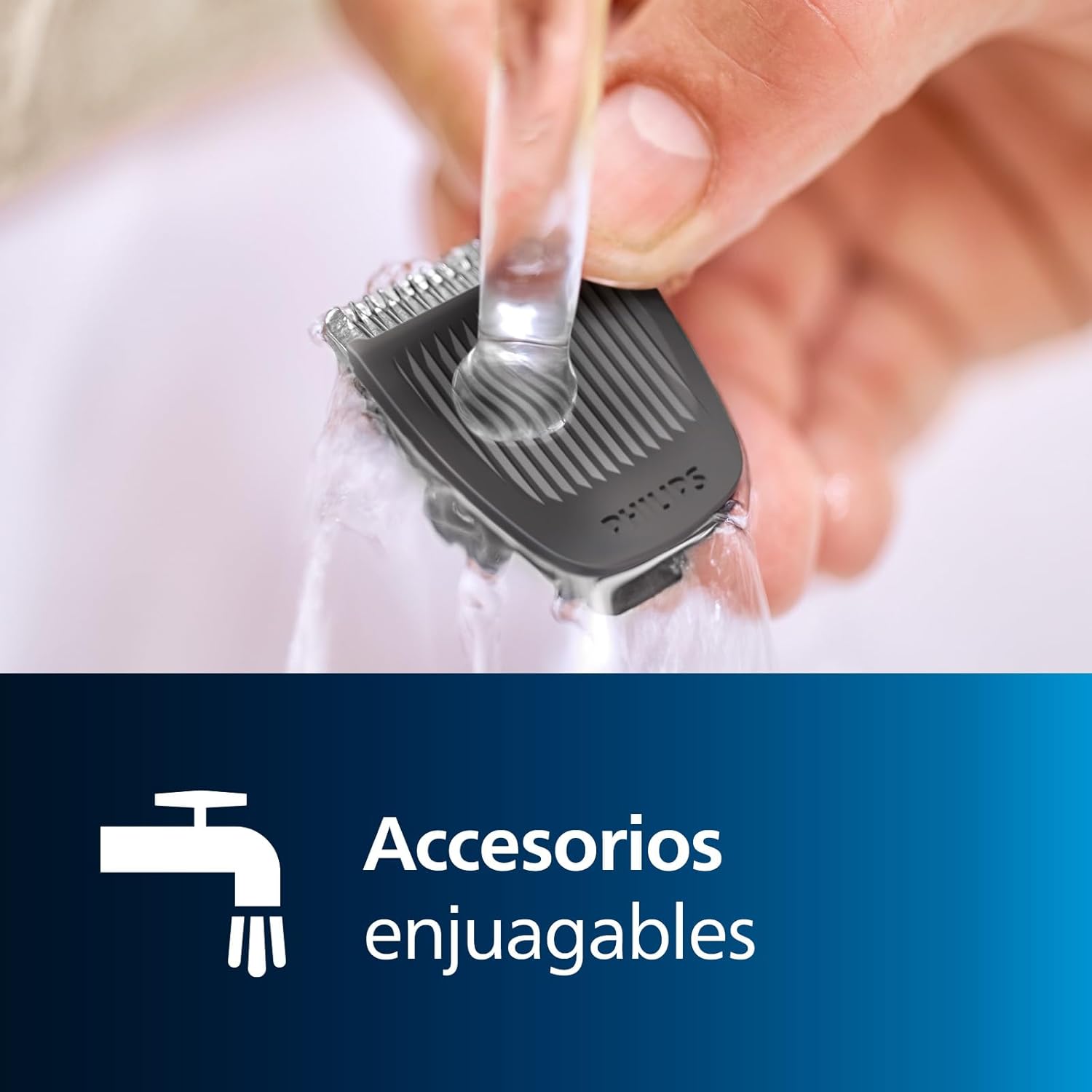 Serie 3000 de Philips, recortador todo en uno Multigroom, 7 en 1, una sola herramienta, moldeado sencillo para rostro y pelo, 11 posiciones de longitud (0,5-16 mm), modelo MG3730/15