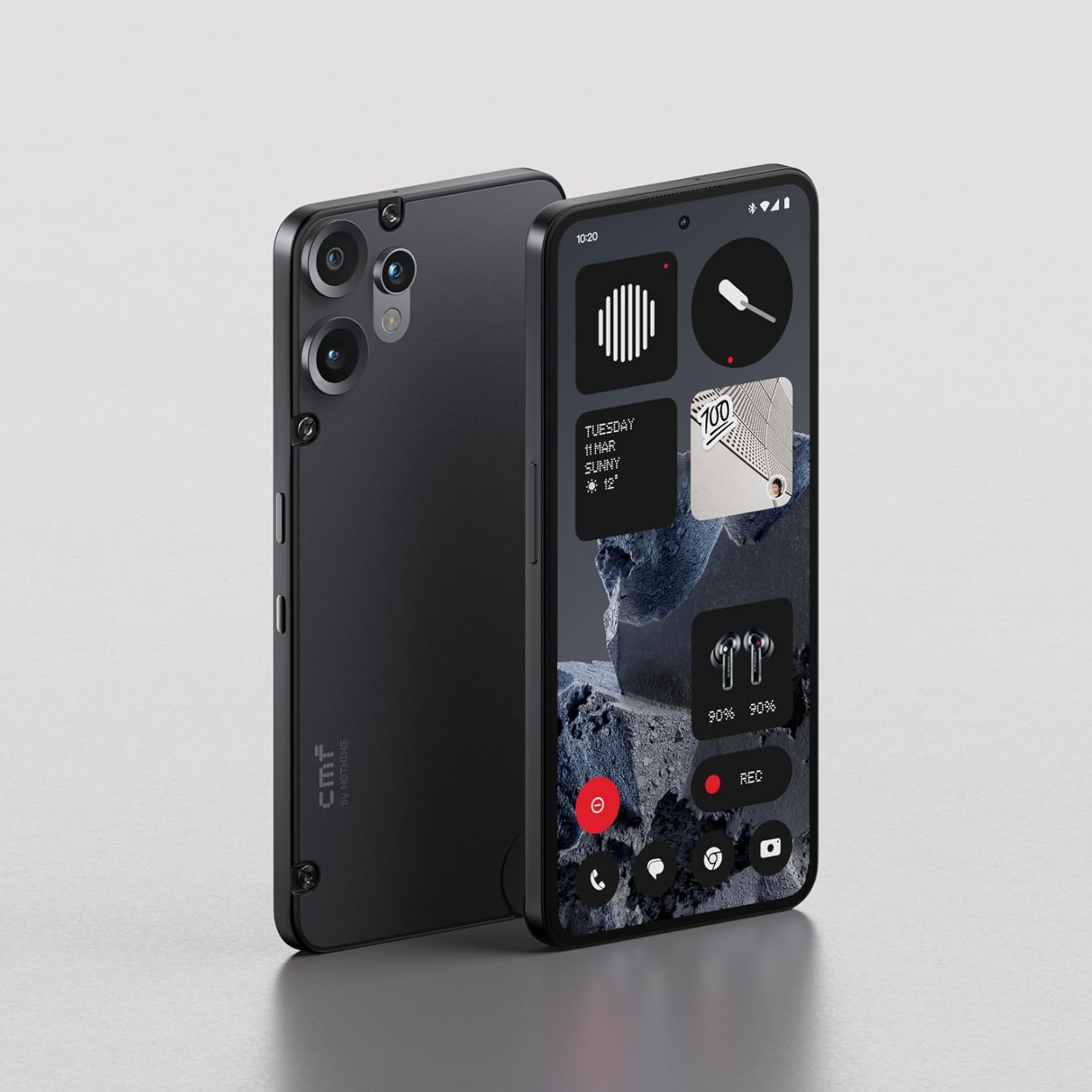 CMF Phone 2 Pro 128GB – Smartphone 5G Libre con cámara de 50 MP y Zoom 20x, Pantalla AMOLED FHD+ de 6,77" 120 Hz, Gran Batería de 5000 mAh de Larga duración y Nothing OS 3.2 – Negro