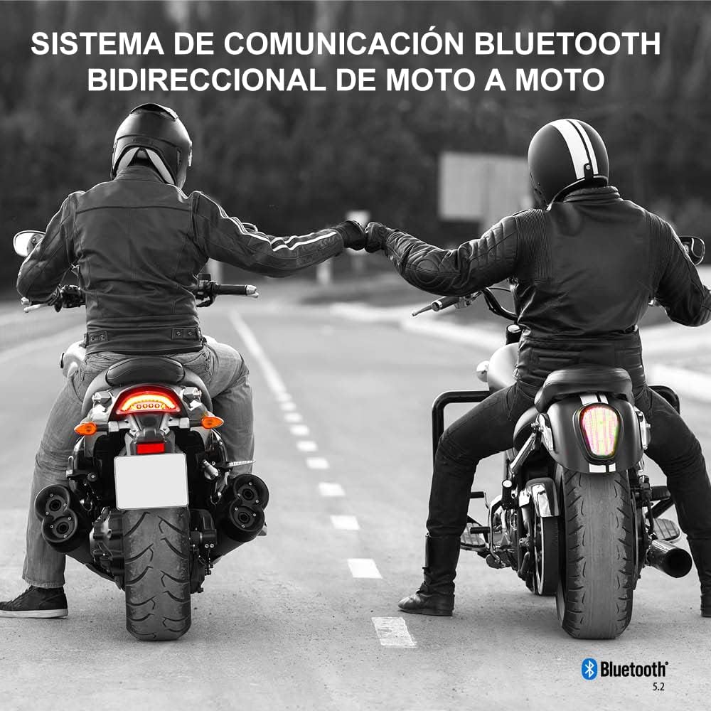 Cardo Spirit Motocicleta de 2 vias Bluetooth sistema de intercomunicação, preto, individual