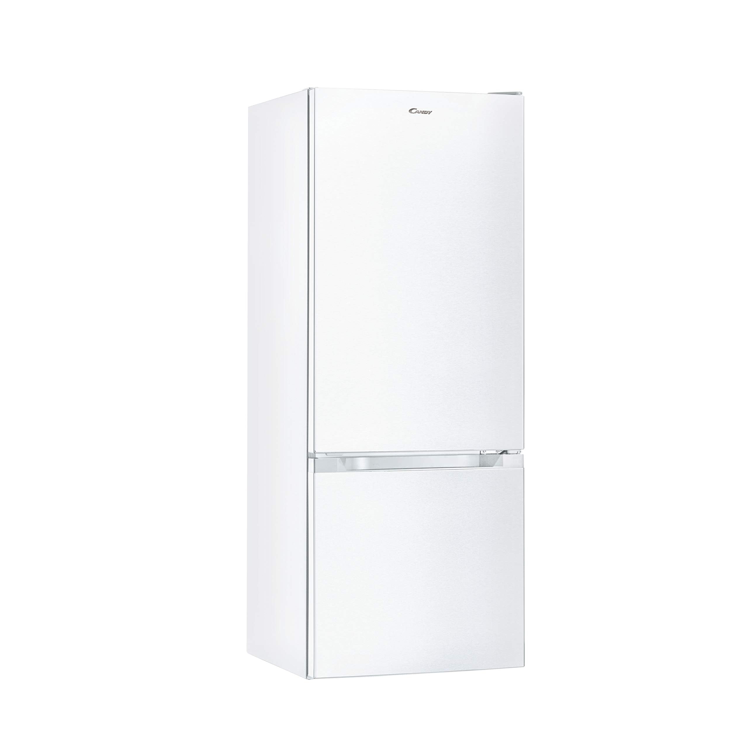 Candy CCG1S 518EX Frigorífico Combi, Ancho 55cm, Altura 1,80m, Capacidad 252L, Cajón Verdulero, Control Mecánico de la temperatura, Iluminación LED, Puerta Reversible, 41DB, Inox