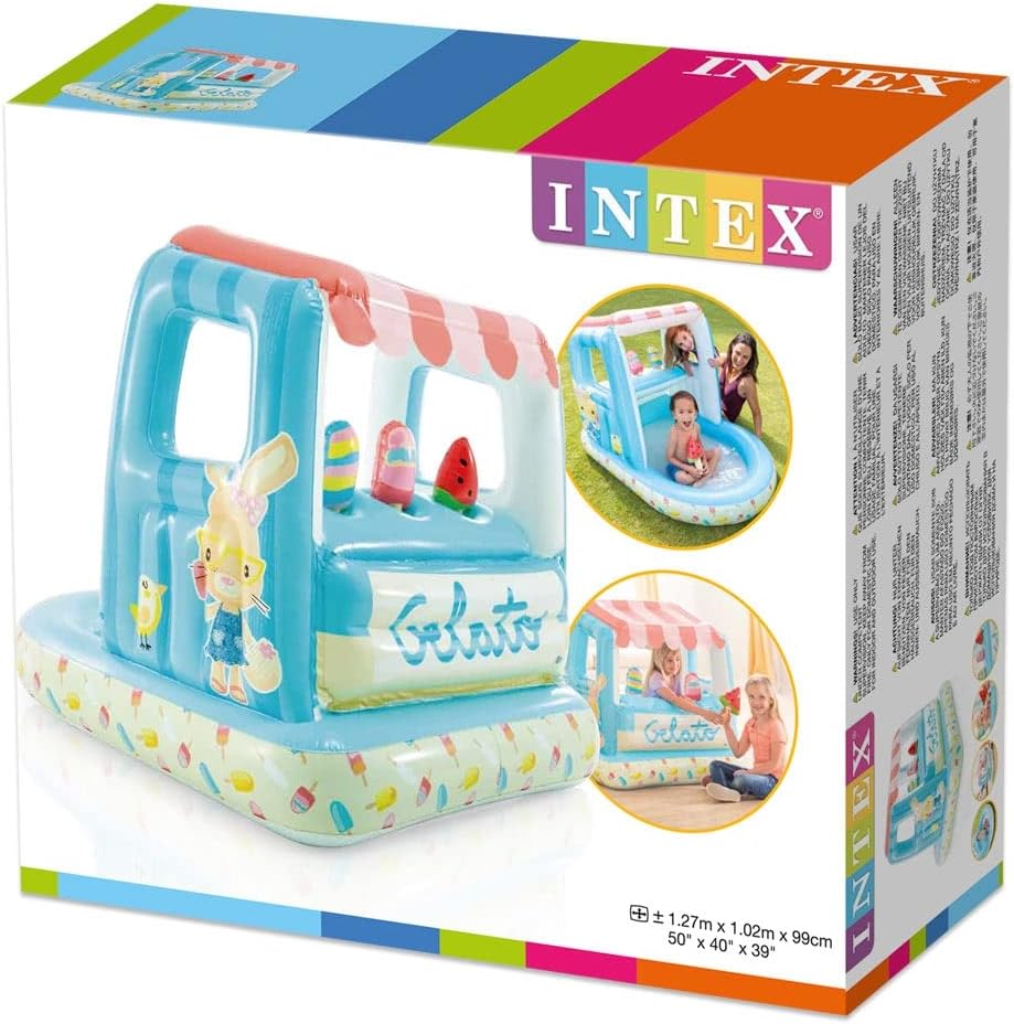 Centro de juegos INTEX heladería hinchable con 3 helados