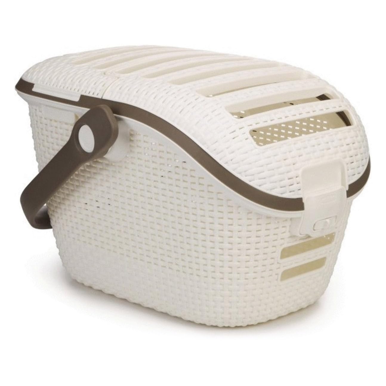 CURVER Inodoro para gatos, bandeja sanitária fechada, compartimento inferior removível para facilitar a limpeza, pá de areia e tapete incluídos, dimensões: 40 x 38,5 x 51,5 cm branco