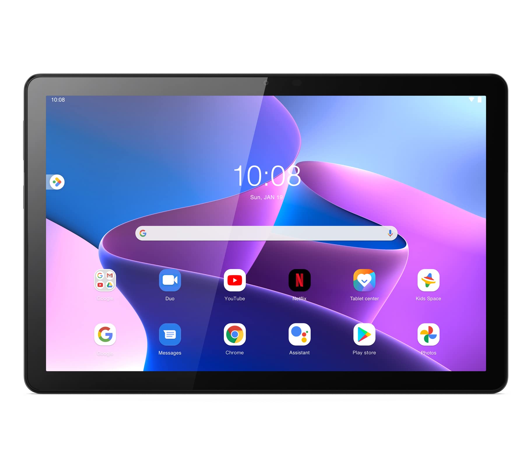 Lenovo Tab – Tablet 10.1" WUXGA (MediaTek Helio G85, 4GB RAM, 64 GB, 60 Hz, 2 Altavoces, Wi-Fi 5, Bluetooth 5.3, Android 14) Azul Polar – Incluye Case Transparente