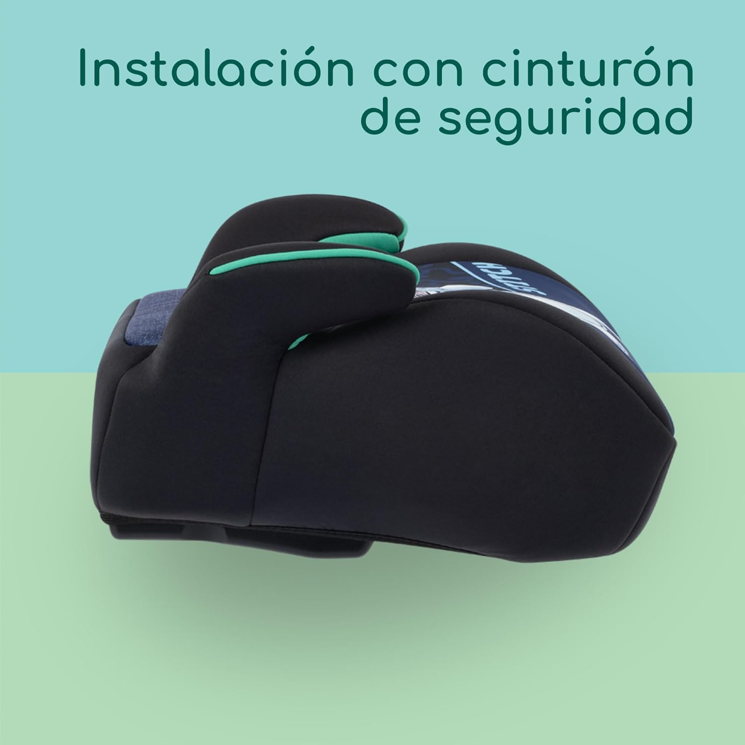 Bebeconfort Disney Manga i-Safe, Asiento Elevador Coche, Silla Coche Stitch, 6-12 Años, 128–150 cm, 22-36 kg, Ligera, Instalación Fácil con Cinturón, Acolchada, Tejidos Suaves, Authentic Stitch