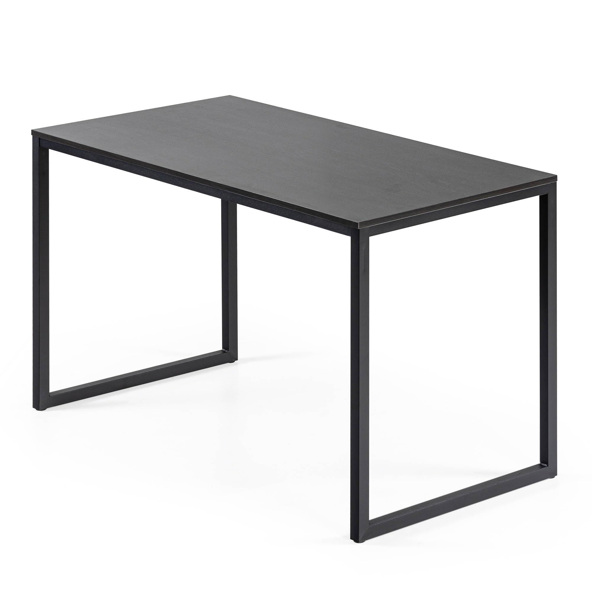Zinus Jennifer Mesa de escritorio 160x61x74 cm - Mesa de estudio moderna de metal y madera - Mesa de ordenador - Marrón y blanco