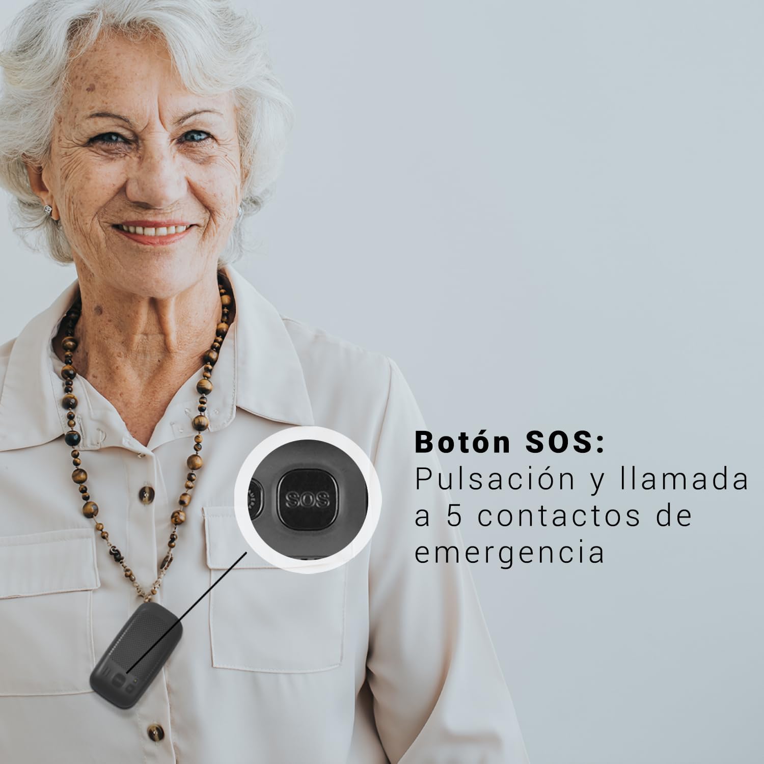 SPC Harmony - Telemóvel para idosos, telemóveis com tampa, teclas grandes, volume alto 96dB, compatível com aparelhos auditivos, contactos com imagem, botão SUS, ecrã duplo (2,4" + 1,77") - preto