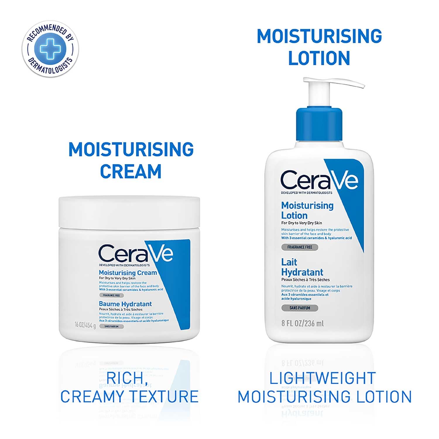 CeraVe Creme Hidratante para Rosto e Corpo, Ideal para Peles Secas a Muito Secas, Hidrata e Restaura a Barreira da Pele, Enriquecido com Ceramidas Essenciais e Ácido Hialurónico, 454 ml