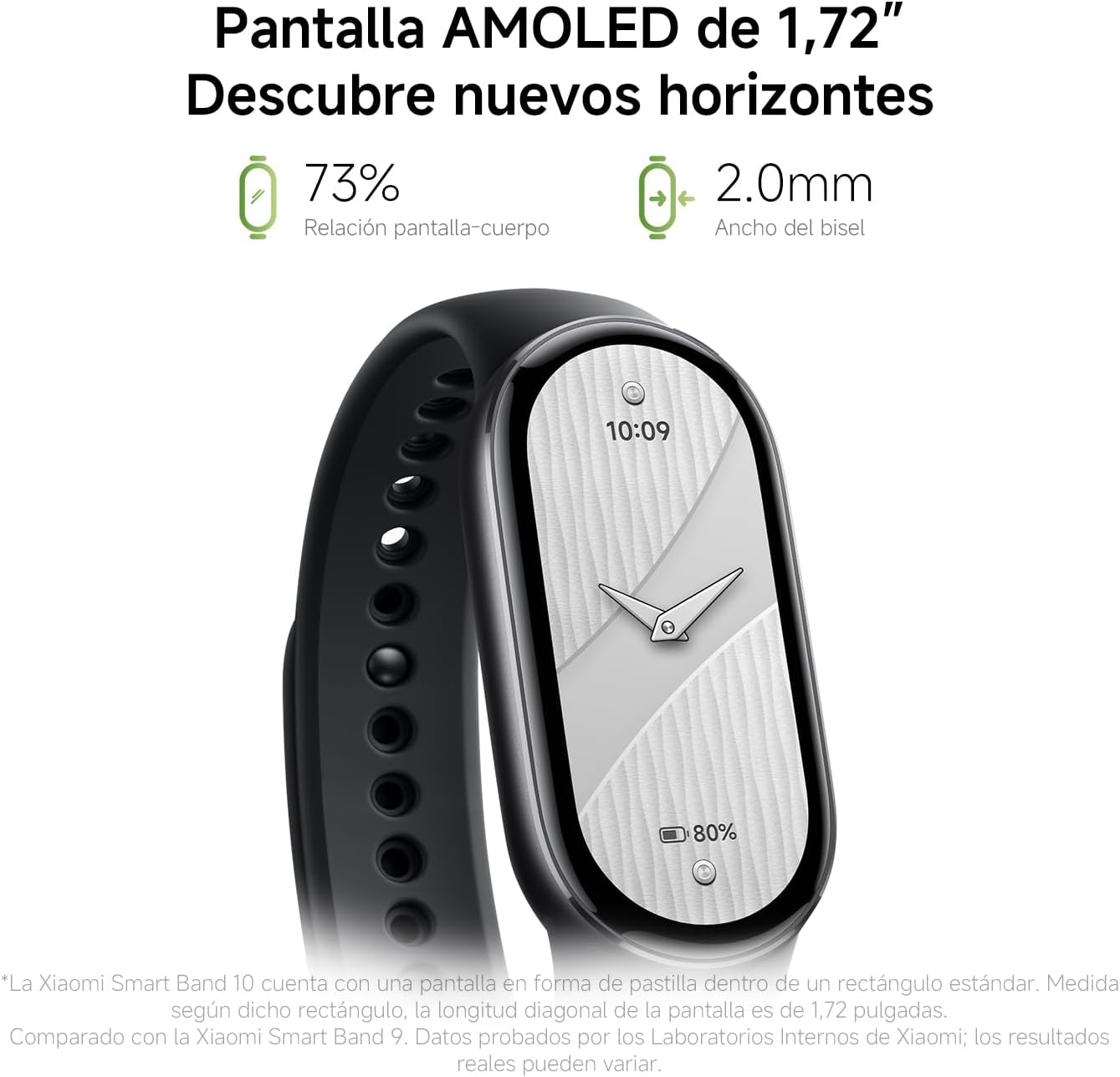 Xiaomi Smartband 10 Ecrã AMOLED