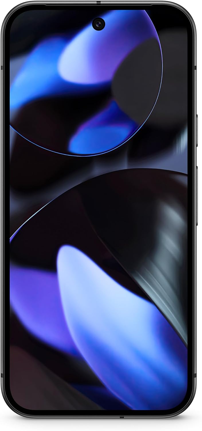Google Pixel 9 con Cargador USB-C de 45 W - Smartphone Android Desbloqueado con Gemini, cámara Avanzada, batería con una autonomía de 24 Horas y Pantalla Actua de 6,3" - Obsidiana, 128GB