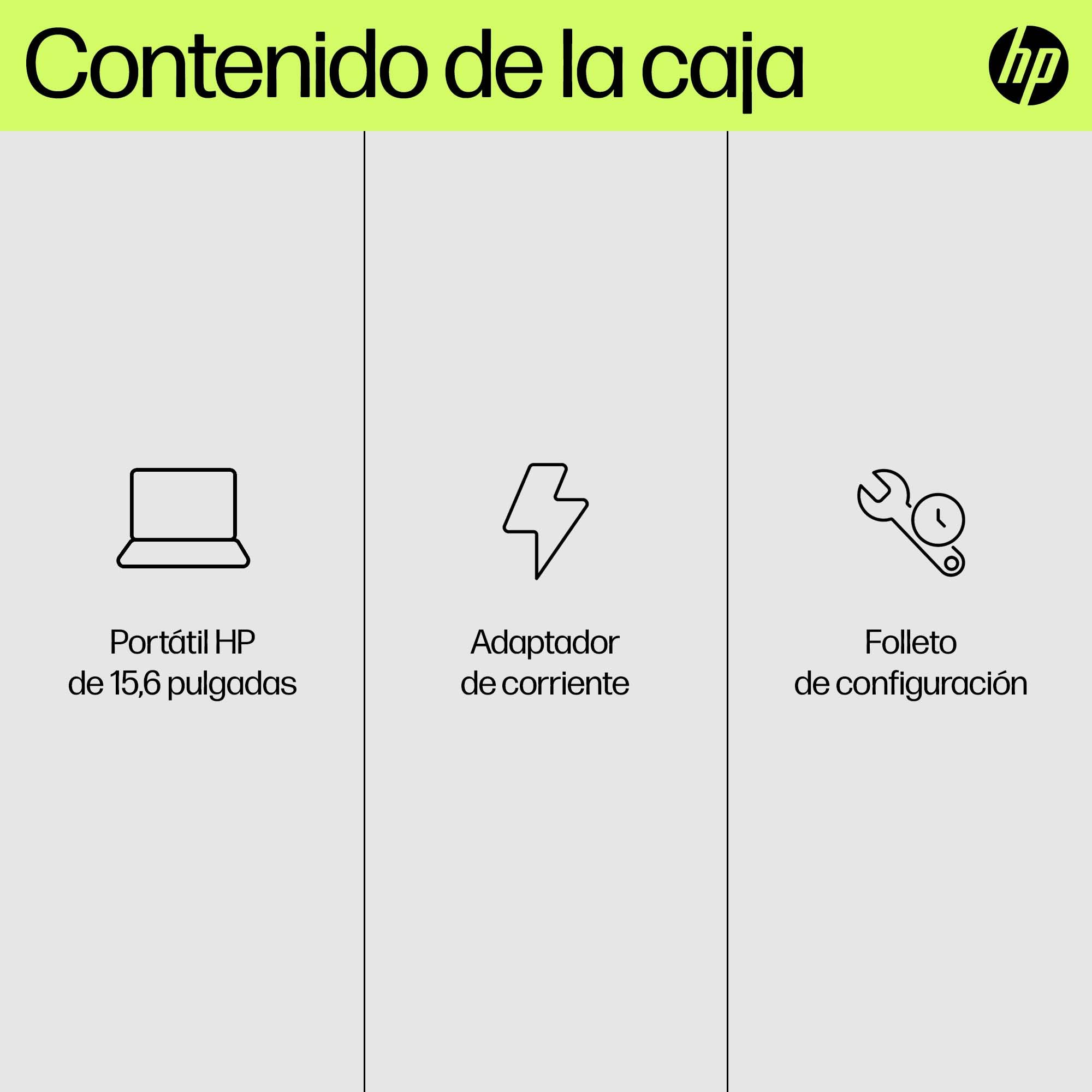 HP 15-fd0186ns – Portátil FHD de 15,6" (Intel N100, 4 GB de RAM, 128 GB UFS, Intel UHD, Windows 11) Prata – Teclado QWERTY espanhol – Inclui Microsoft 365 Personal durante 12 meses