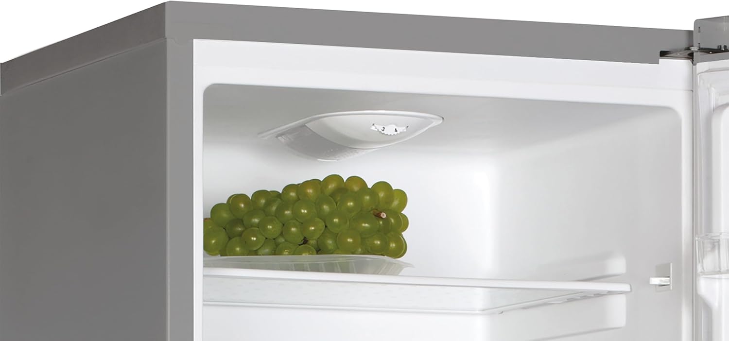 Candy CCG1S 518EX Frigorífico Combi, Ancho 55cm, Altura 1,80m, Capacidad 252L, Cajón Verdulero, Control Mecánico de la temperatura, Iluminación LED, Puerta Reversible, 41DB, Inox