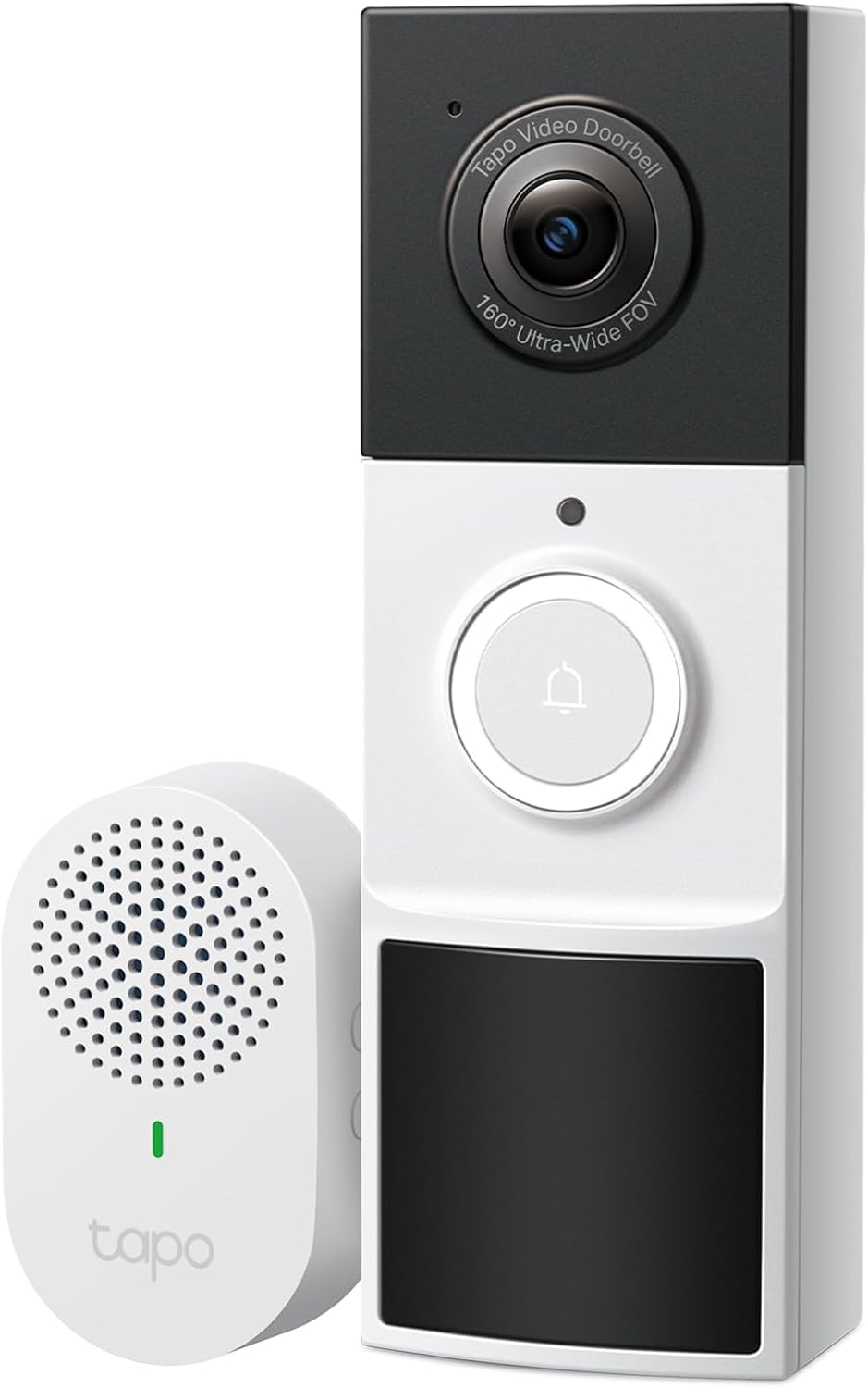 Tapo D210 Timbre Inalámbrico con Cámara 2K, Timbre Videoportero WiFi Exterior Impermeable, Detección de Movimiento Inteligente, Visión Nocturna, Audio Bidireccional, Alerta, en Tarjeta SD/Nube
