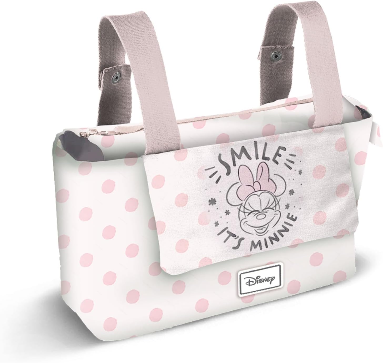 Minnie Mouse Dear mala organizadora carrinho bebé Hamper Mommy, salmão, 31 x 27 cm, Salmão, Talla única, Bolsa organizadora carrinho bebé Hamper Mommy Dear