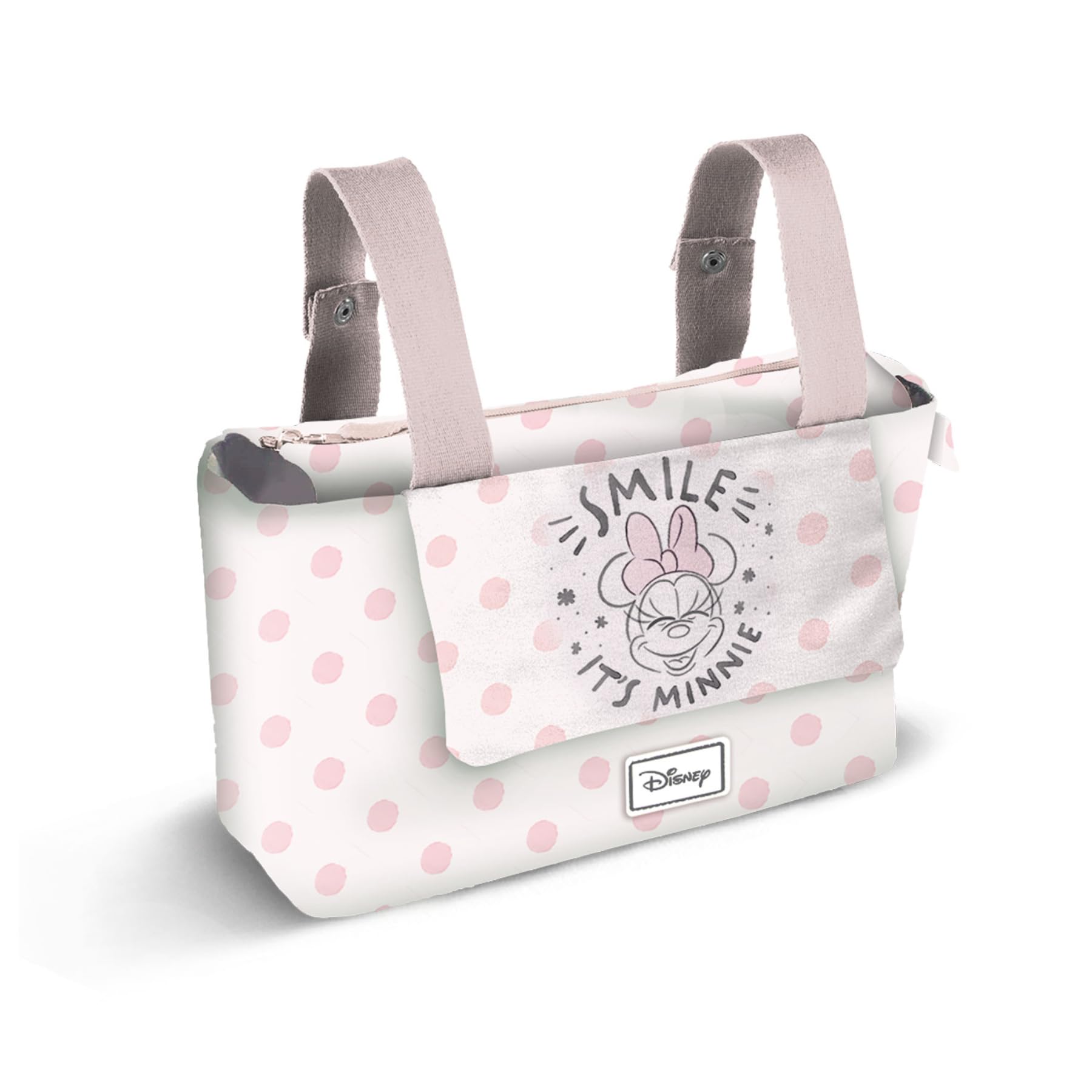 Minnie Mouse Dear mala organizadora carrinho bebé Hamper Mommy, salmão, 31 x 27 cm, Salmão, Talla única, Bolsa organizadora carrinho bebé Hamper Mommy Dear
