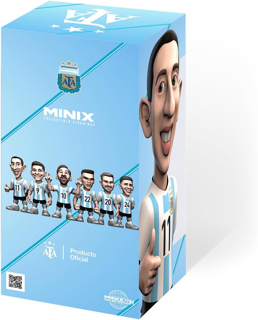 MINIX Football Stars #176 – Argentina – Angel Di Maria 11, figura colecionável, 12 cm