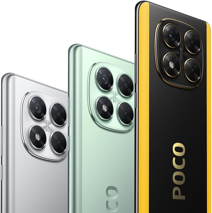 Xiaomi POCO X7 - Smartphone de 12+512GB, Pantalla CrystalRes 1.5K AMOLED Curva, MediaTek Dimensity 7300-Ultra, Cámara de 50 MP, Carga Turbo de 45W, Cargador no Incluido, Verde (Versión ES)