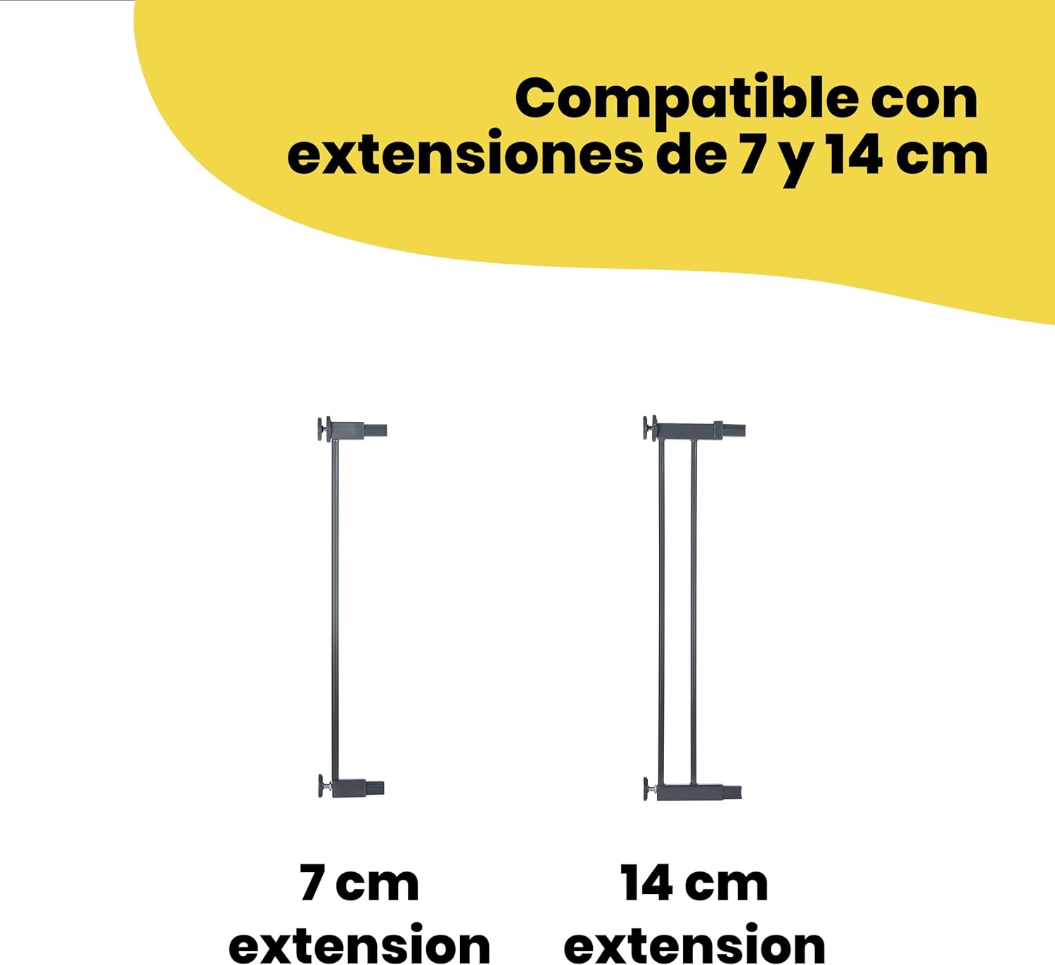Safety 1st Easy Close Metal Barreira de segurança branca metálica para portas e escadas, porta de segurança de 80 cm até 136 cm com extensões, adequado para bebés, crianças e cães