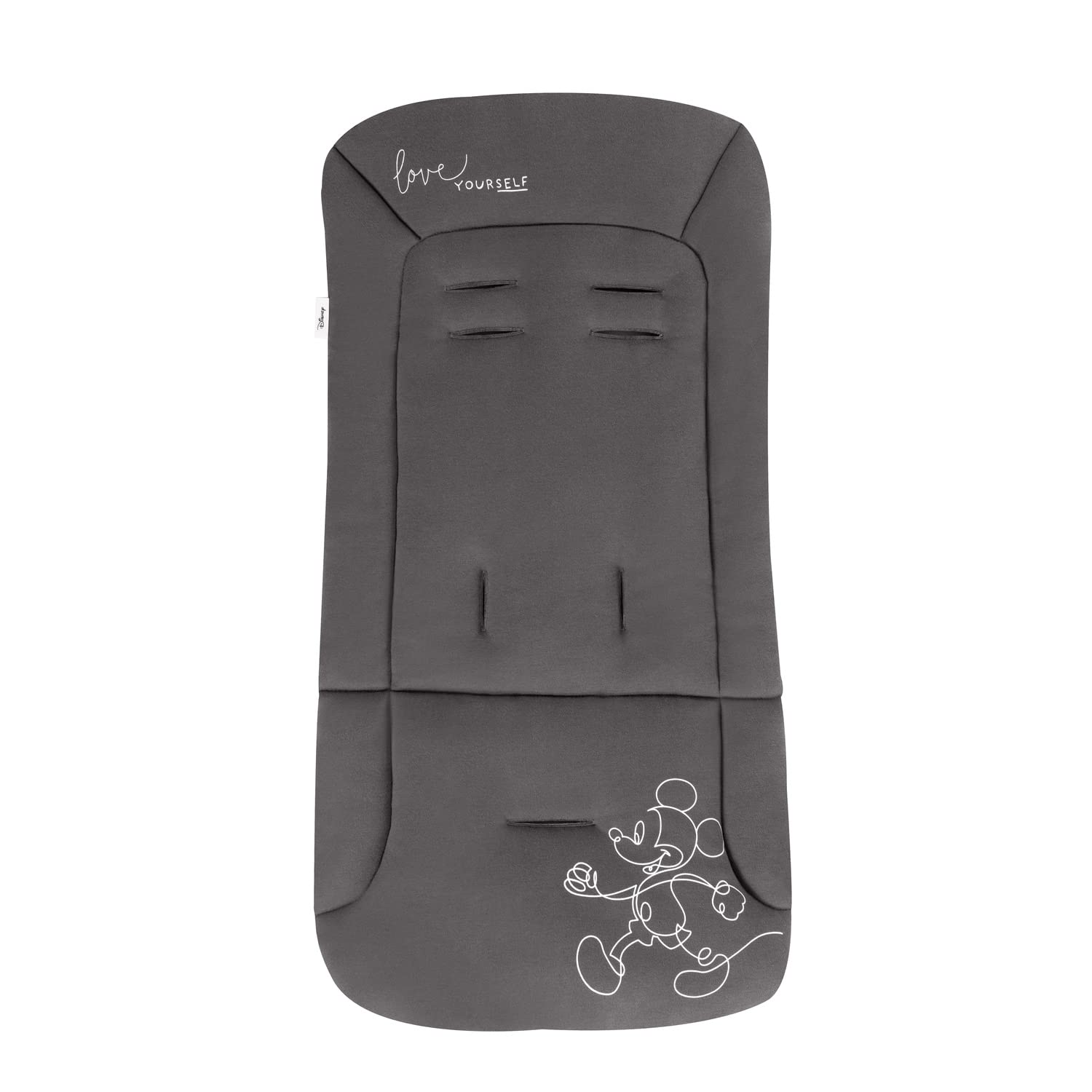 hauck Colchoneta para Silla de Paseo Universal - Funda Carrito Bebe y Remolques de Bicicleta para Niños, Algodón, Transpirable, Suave, Fácil de Fijar, Verano e Invierno - Gris Oscuro