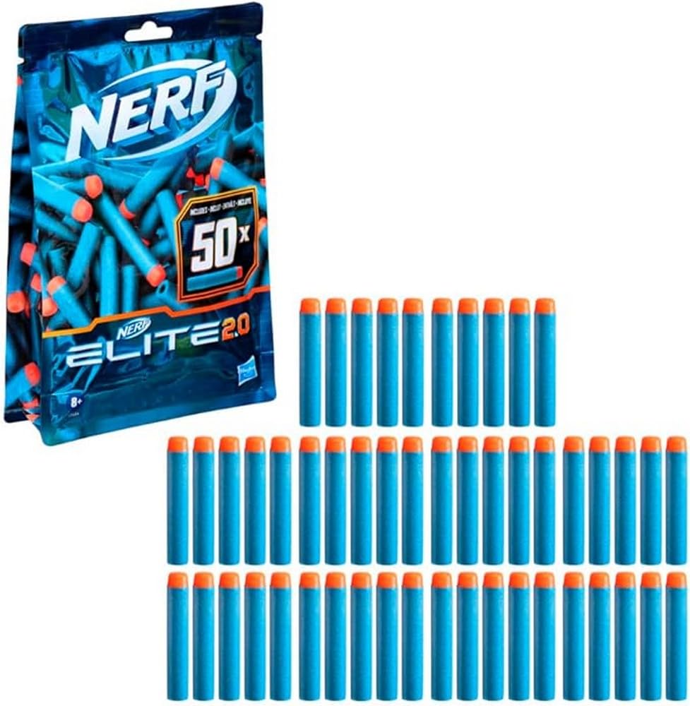 Hasbro Nerf 2.0 Commander RC-6, lançador de dardos de brinquedo, 12 peças, jogos ao ar livre para meninos e meninas de 8 anos ou mais, tambor giratório