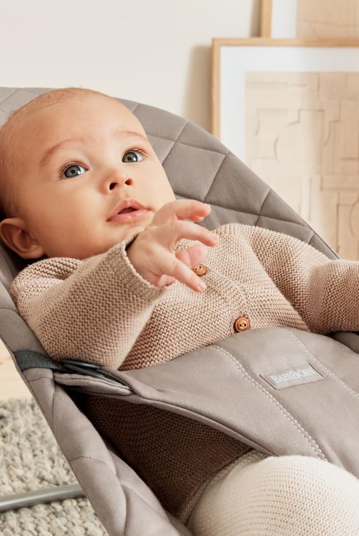 BabyBjörn Hamaca Bliss, Tejido, Acolchado clásico, Arena