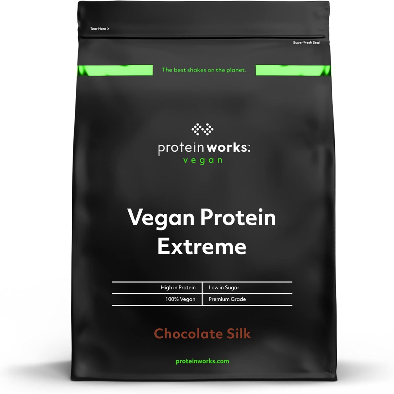 Protein Works - Proteína vegana extrema - 100% à base de plantas - mistura de 5 proteínas - proteína vegetal em pó - 57 liquidados, chocolate macio - 2 kg