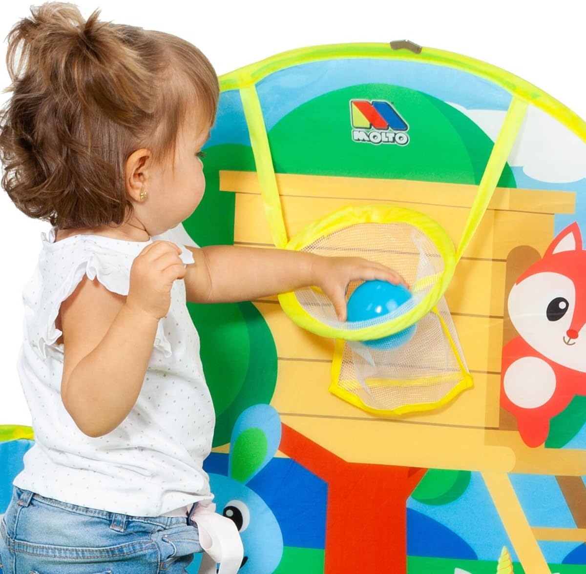 MOLTO Jogos de bolas coloridas para parque infantil, para piscina de bolas, ultra-resistentes, flexíveis e não tóxicas, brinquedos sensoriais para bebés, brinquedos educativos para crianças, 6 meses