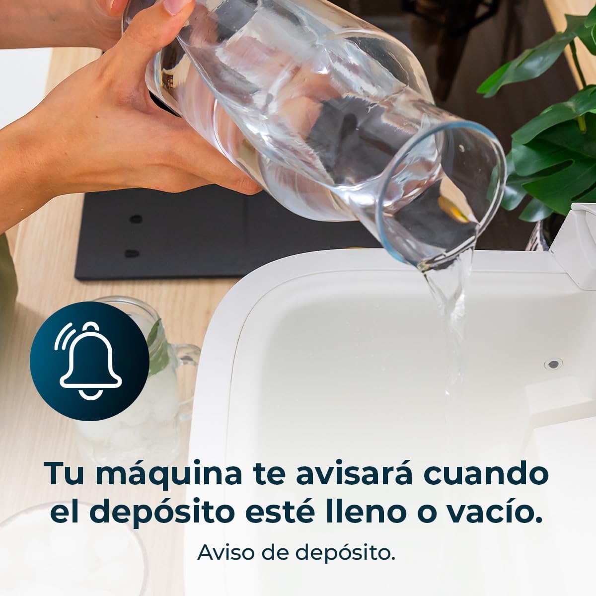 Cecotec Máquina de fazer gelo com janela, Ice Maker, Chillin' Ice 1200 Go 120 W, capacidade de produção diária de 12 kg, gelo em 6-8 minutos, 2 tamanhos de cubos, controlo simples