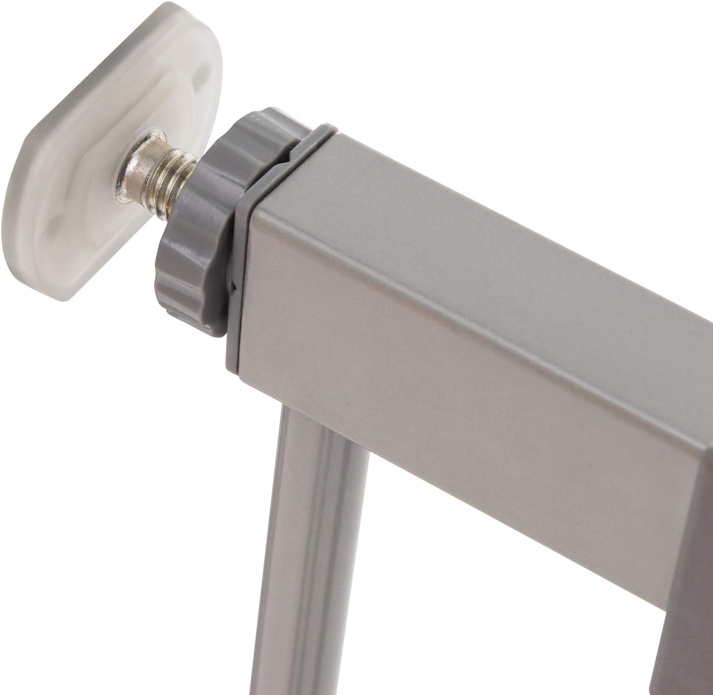 hauck Stop N Safe 2 Silver Barrera Seguridad Niños | Valla Infantil para Puertas y Escaleras de 84 a 89 cm – Sin Taladrar – Seguridad Bebé - Aptas como Vallas para Perros – Solo para Interiores