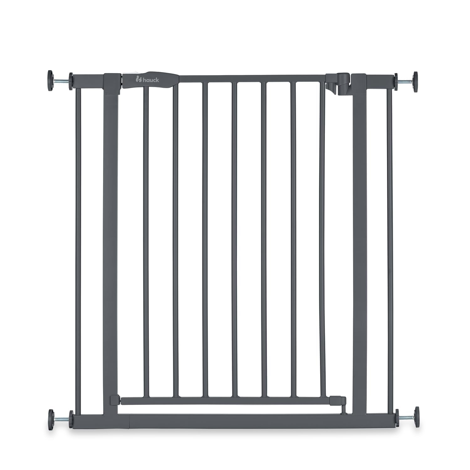 hauck Open N Stop 2 Barrera Seguridad Niños Escalera con Ext. de 21 cm para Anchos de 96-101 cm, Puerta Seguridad Bebe sin Taladrar, Vallas para Perros, Cierre Manual, Metal - Blanco