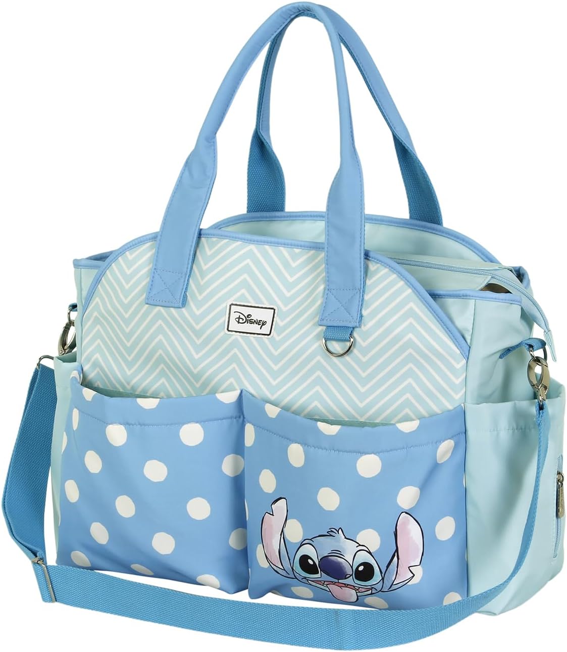 Lilo e Stitch Lovely Mala para carro de bebé Mommy, azul, 44 x 32 cm, azul, Saco para carrinho de bebé Mommy Lovely