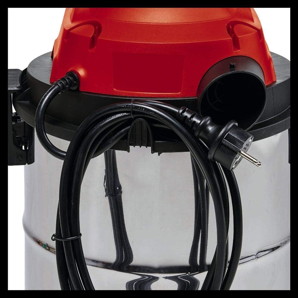 Einhell TC-VC 1820 S - aspirador seco-molhado, inox, 180 mbar, 1250 W, 230 V, 80 dB (ref. 2342167).