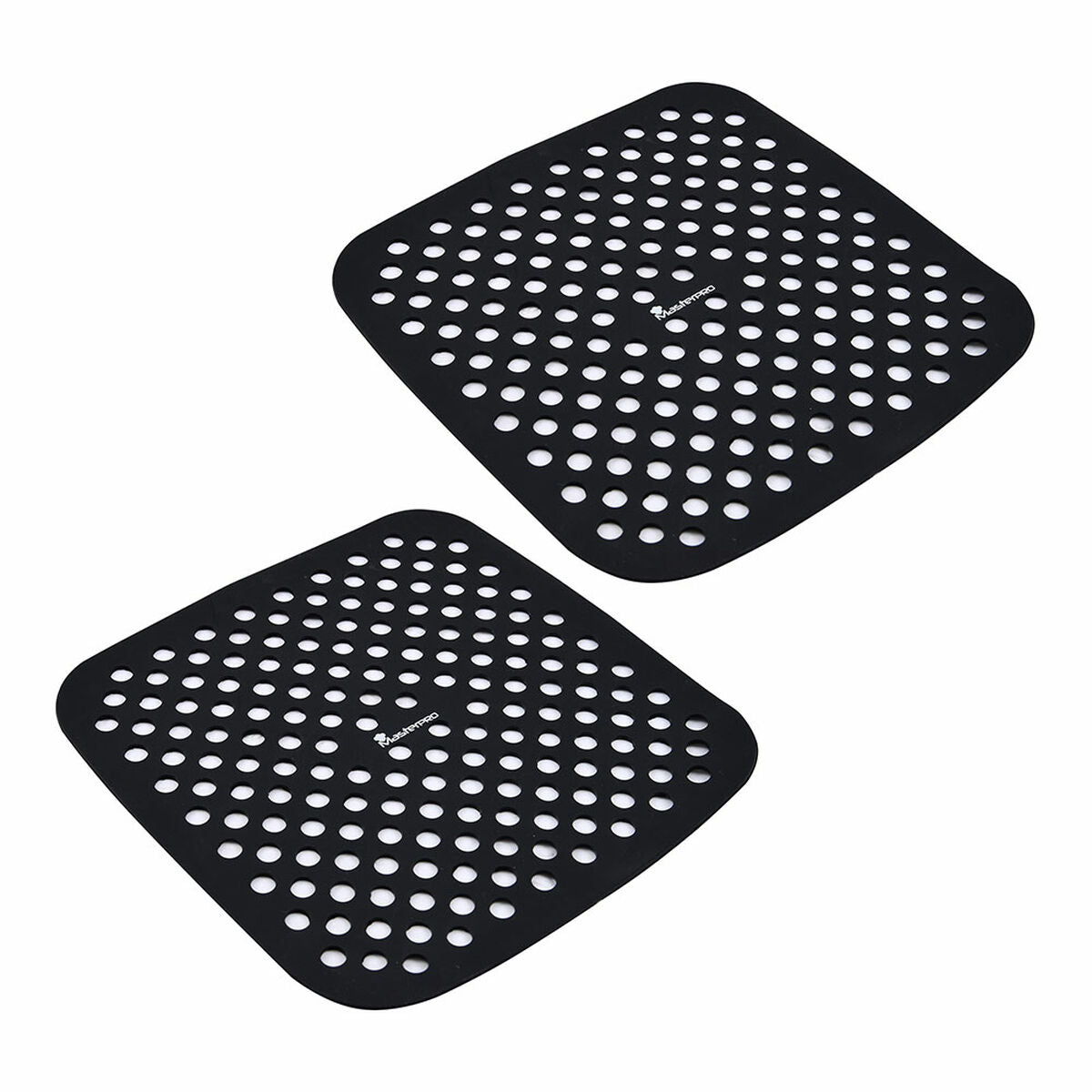 Tapete para o forno Masterpro bgmp-7701 Preto Silicone 19 x 19 cm (2 Unidades)