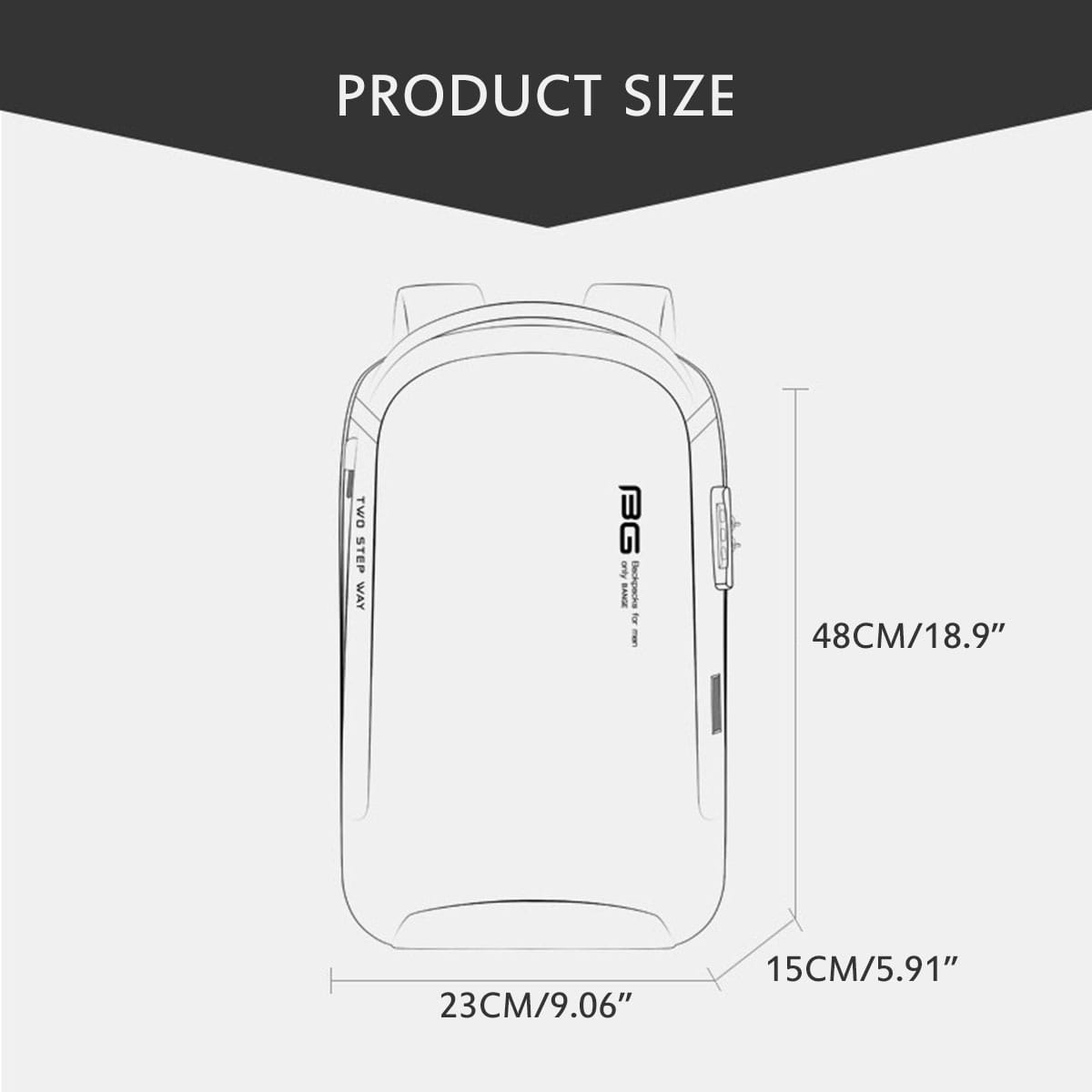 Mochila Leve Desportiva Anti-Roubo para Computador Casual Mochila para Carro