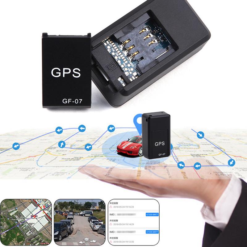 Mini GF07 GPRS Localizador GPS para automóveis Dispositivo de rastreamento anti-perda com gravação Controlo por voz Pode gravar
