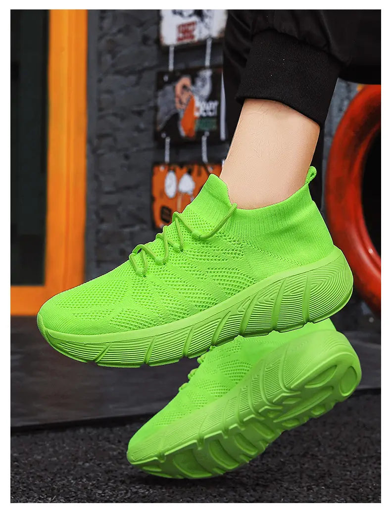 Sapatos casuais unisexo, sola grossa, moda estudantil, calçado desportivo