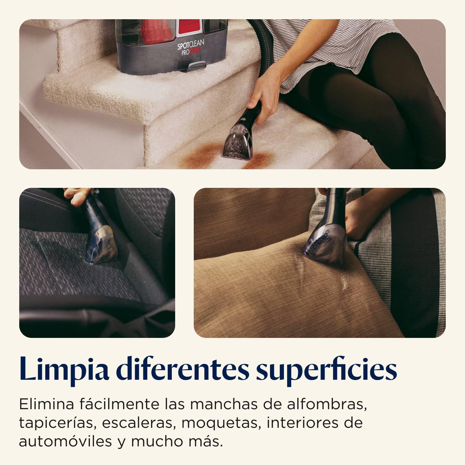 Bissell Spotclean Proheat Máquina de limpeza de tapetes e estofos